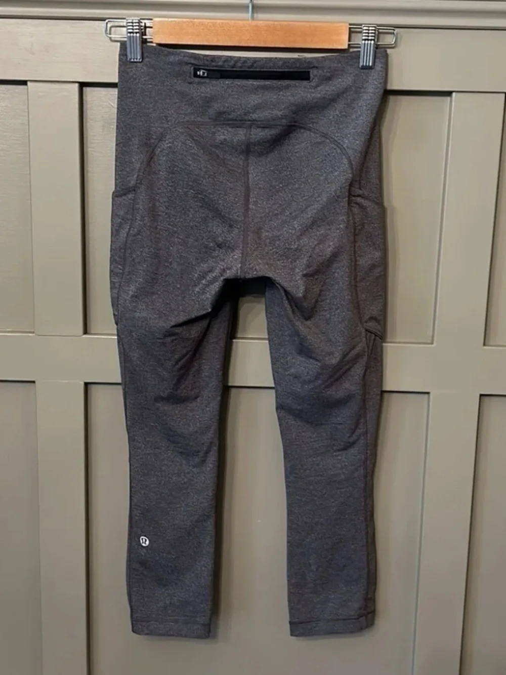 Lululemon Speed Up Crop Heathered Black 21